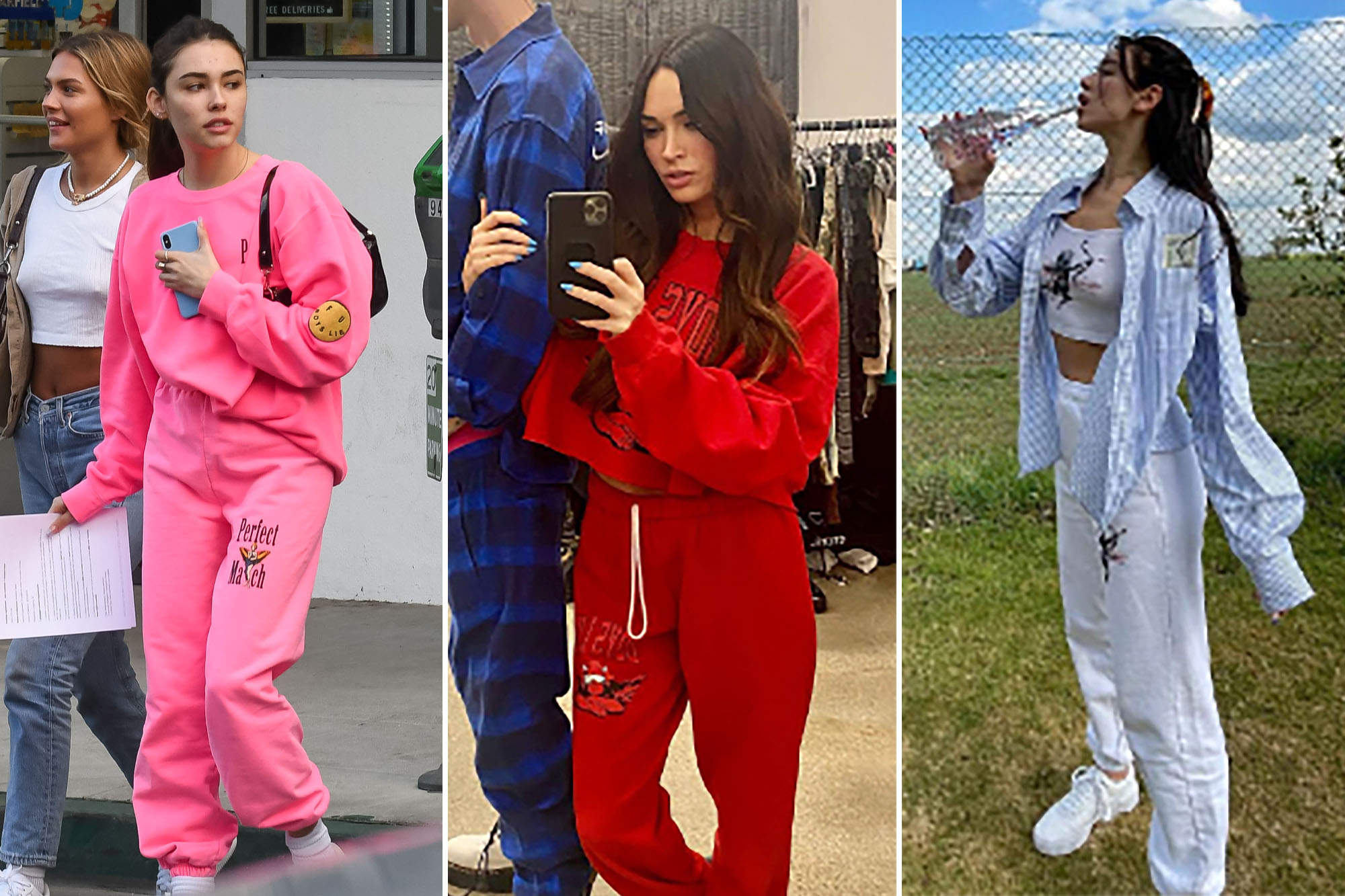 Madison Beer, Megan Fox und Dua Lipa tragen Jogginghosen von Boys Lie