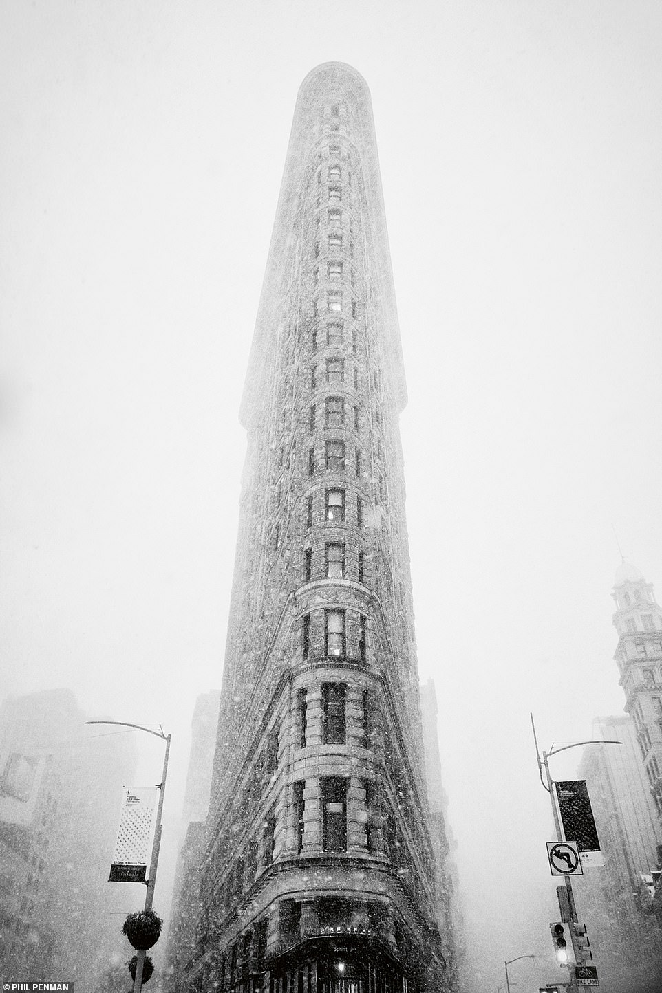 An einem verschneiten Tag im Januar 2018 hat Penman dieses Bild des Flatiron Building aufgenommen