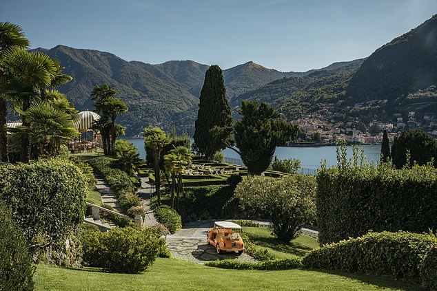 Passalacqua befindet sich in einer Villa aus dem 18. Jahrhundert, erklärt die Auszeichnung, mit „spektakulären Terrassengärten, die bis zum Wasser reichen“.