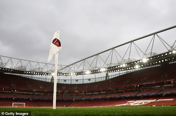 LONDON, ENGLAND - SEPTEMBER 20: A general view inside the stadium prior to the UEFA Champions League match between Arsenal FC and PSV Eindhoven at Emirates Stadium on September 20, 2023 in London, England. (Photo by Julian Finney/Getty Images)