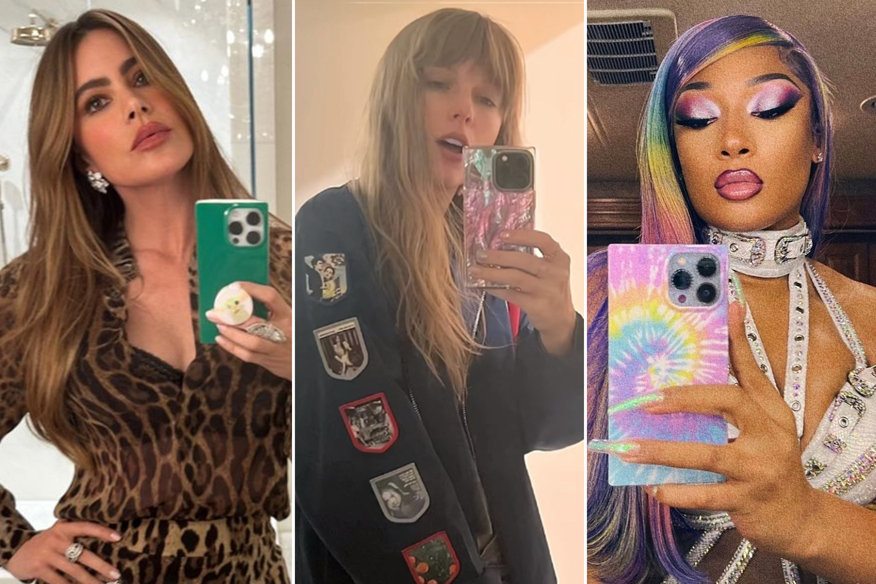 Sofía Vergara, Taylor Swift und Megan Thee Stallion mit Flaunt-Handyhüllen