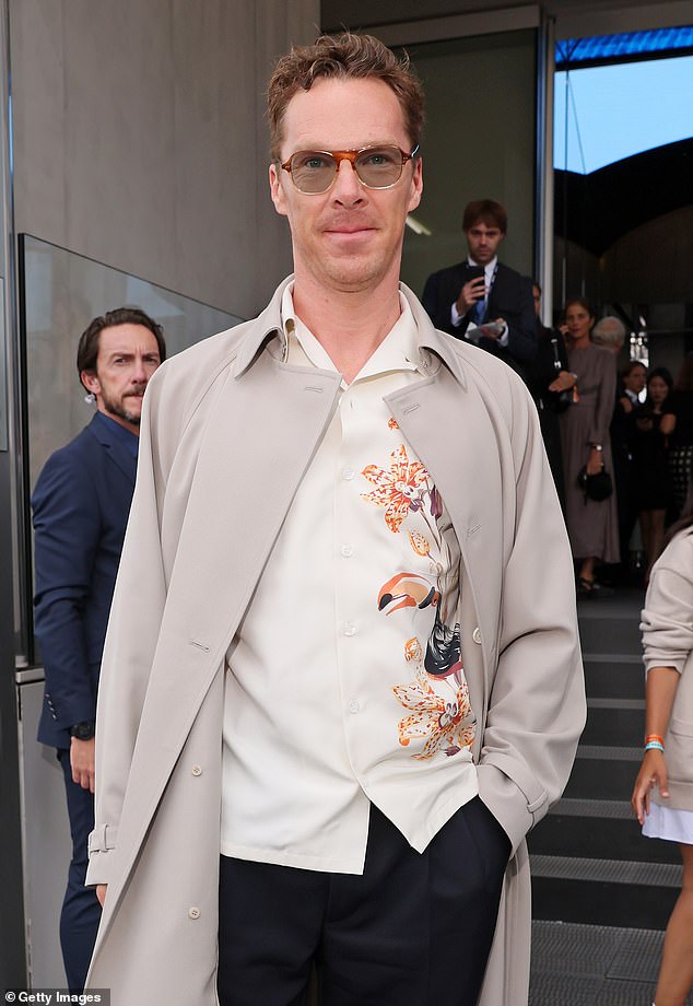 Main man: Other guests on the day included award winning actor Benedict Cumberbatch
