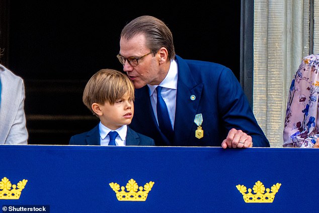 The Swedish royal family put on an elegant display at the second day of King Gustaf's Golden Jubilee celebration in Stockholm today