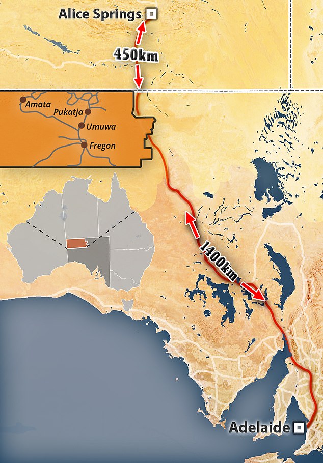 Die APY Lands sind 15 Autostunden von Adelaide und fünf Autostunden von Alice Springs entfernt.  Zu den großen Gemeinden zählen Pukatja, Fregon und Amanta sowie Umuwa, das Verwaltungszentrum der Region