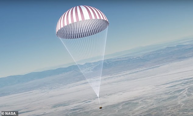 Heimkehr: Die von OSIRIS-REx geborgene Probe wird zur Erde zurückgebracht und auf dem Utah Test and Training Range landen