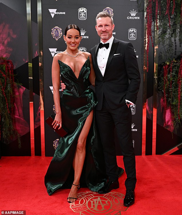 The pair posed together on the red carpet, making a glamorous entrance at the coveted awards ceremony