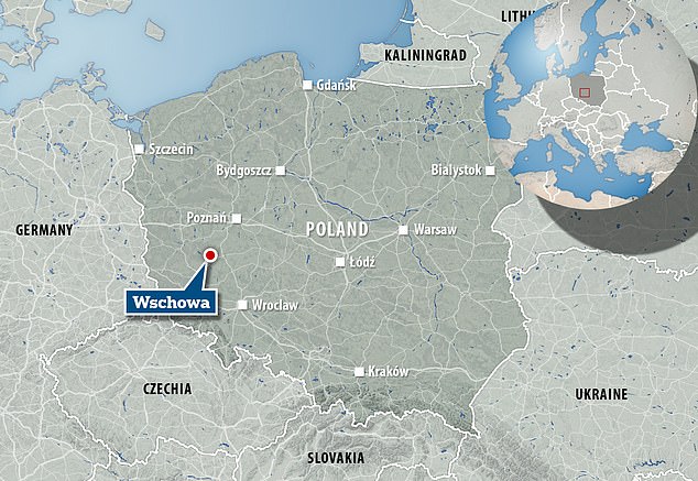 Die Kapsel wurde in der kleinen Stadt Wschowa im Westen Polens gefunden
