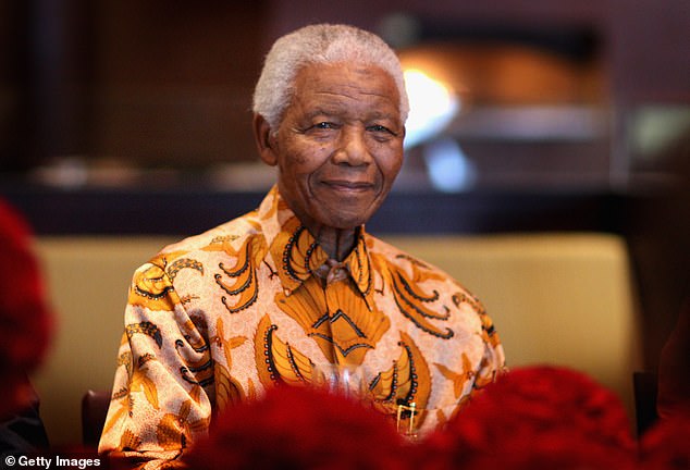 Nelson Mandela, der Held des südafrikanischen Kampfes gegen die Apartheid