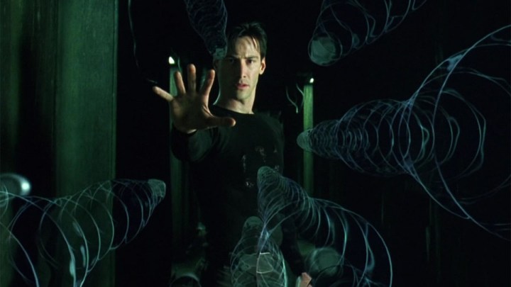 Keanu Reeves rein "Die Matrix."