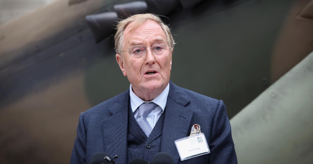 Robert Hardy beim 70. Jahrestag der Luftschlacht um England.