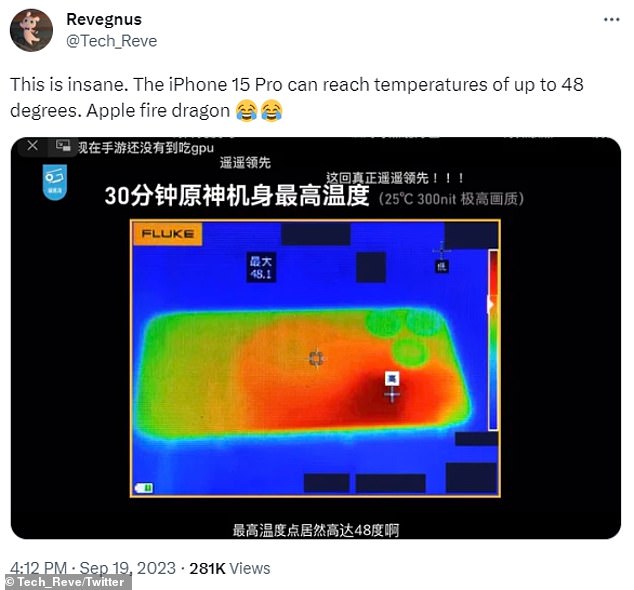 „Das ist verrückt“: Ein Experiment in China zeigte, dass das iPhone 15 Pro Temperaturen von 118 °F (48 °C) erreichen kann