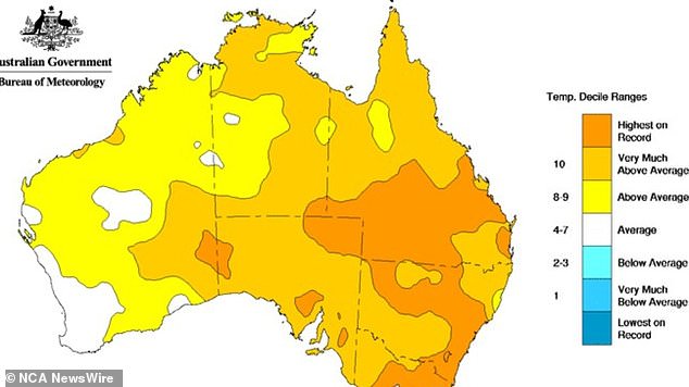 Queensland meldete in diesem Winter überdurchschnittliche durchschnittliche Tagestemperaturen, wobei das warme Wetter den diesjährigen Mangoertrag beeinträchtigte.