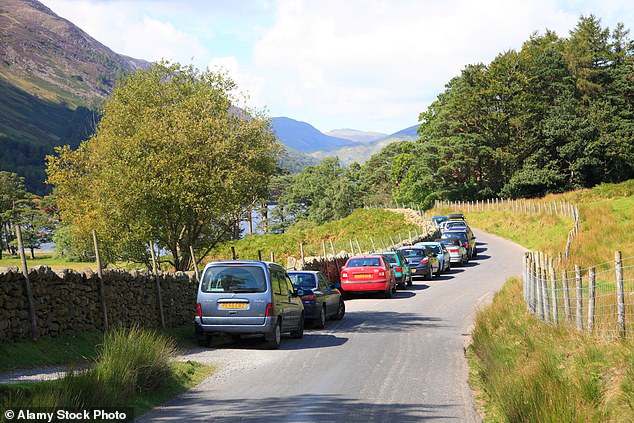 Herr Rebbeck räumt ein, dass es „verlockend sein kann, mit dem Auto in den Lake District zu fahren“, dass sich dadurch aber „auf kleinen Landstraßen oft große Warteschlangen bilden“.