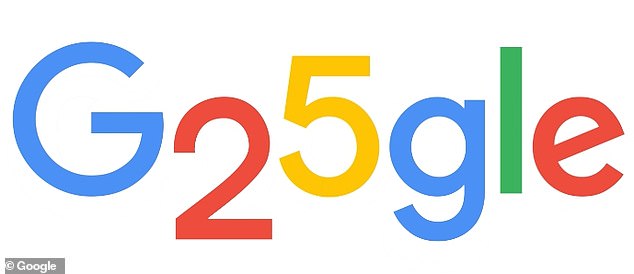Das neue Google Doodle – eine vorübergehende Änderung des Google-Logos – hat „25“ anstelle der beiden Os