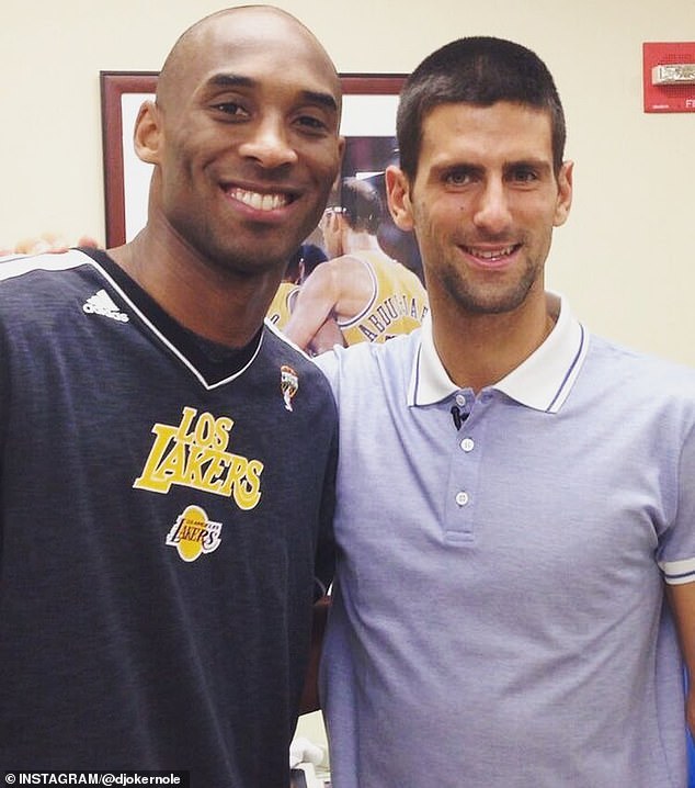 Djokovic sagte, dass Bryant ihm „sehr geholfen“ habe, als er vor ein paar Jahren mit einer Verletzung zu kämpfen hatte