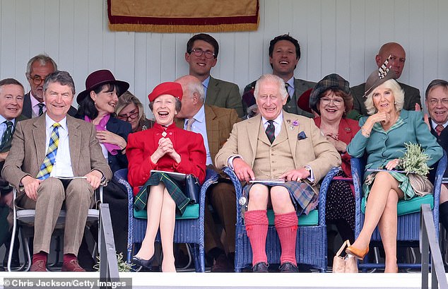 King Charles and his sister Anne, Princess Royal, looked to be thoroughly enjoying themselves in Scotland