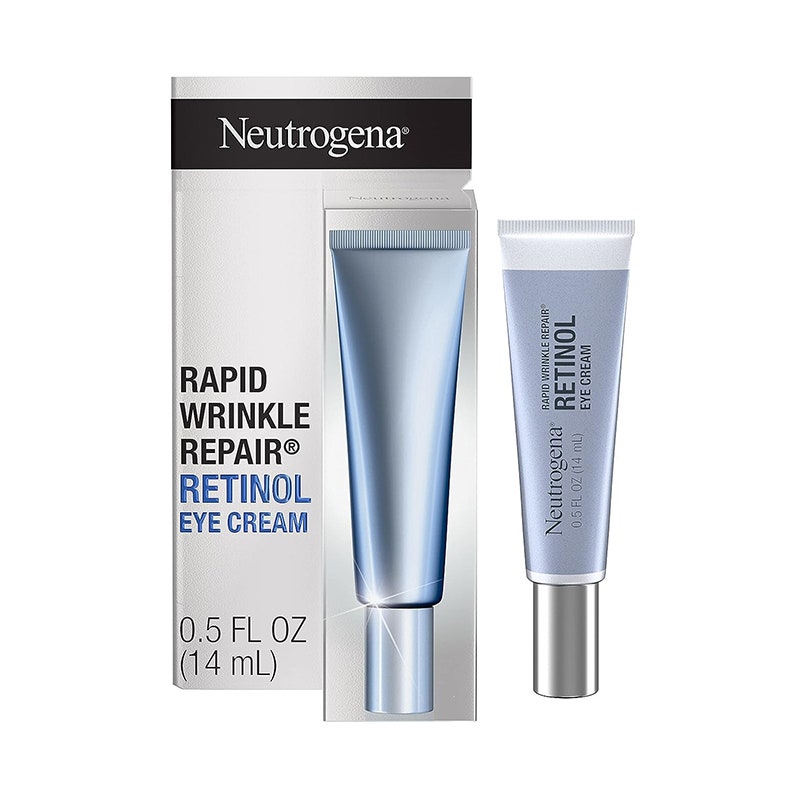 Die Neutrogena Rapid Wrinkle Repair Retinol Eye Cream auf weißem Hintergrund