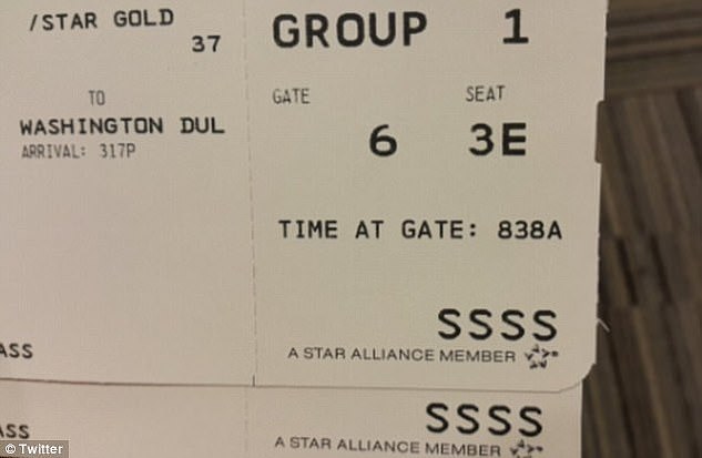 „SSSS“ wird auf Ihrer Bordkarte immer nur dann angezeigt, wenn Sie innerhalb der USA reisen