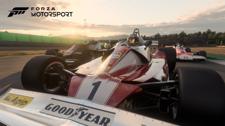 EMBARGO 4.10. 00:01 Uhr: Ein Screenshot von Forza Motorsport mit beeindruckender Beleuchtung.