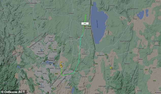 Sechs Minuten nach dem Start stürzte das Flugzeug in der Nähe des Lake George ab, wobei die Flugsicherung keine Verbindung zum Piloten herstellen konnte