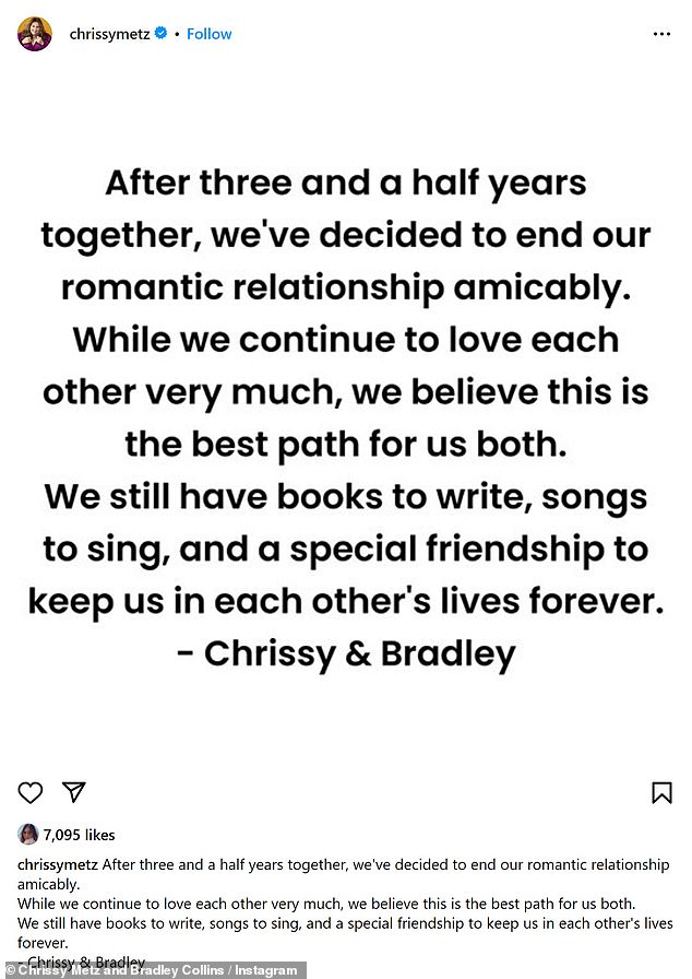 Es ist vorbei: Der 43-jährige „This Is Us“-Star und die Autorin gaben am Freitag auf Instagram eine gemeinsame Erklärung ab, in der sie ihre Trennung bekannt gaben und erklärten, dass sie sich immer noch „sehr lieben“.