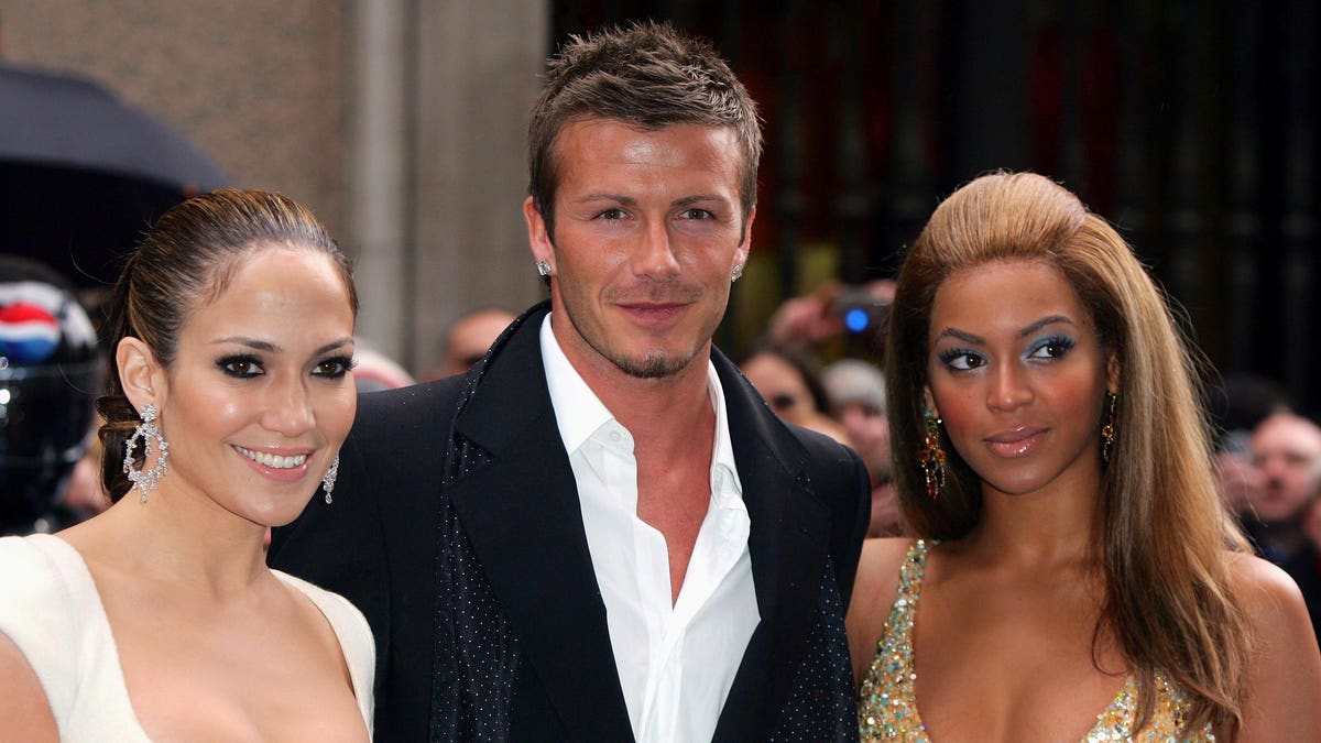David Beckham, Beyonce and Jennifer Lopez