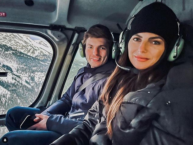 Verstappen and Piquet, pictured together in a helicopter, started dating at the end of 2020