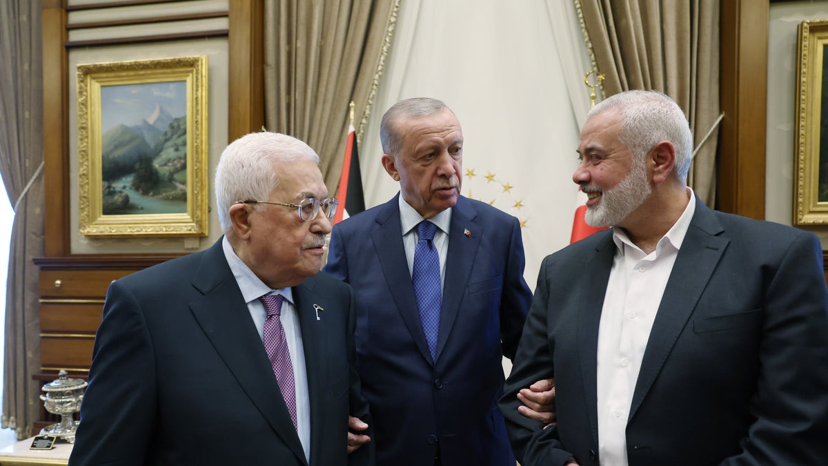 Führer der Palästinensischen Autonomiebehörde und der Hamas
