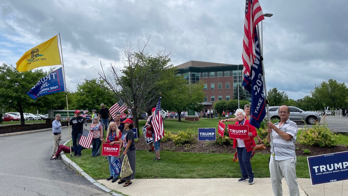 Trump-Anhänger in Concord, NH