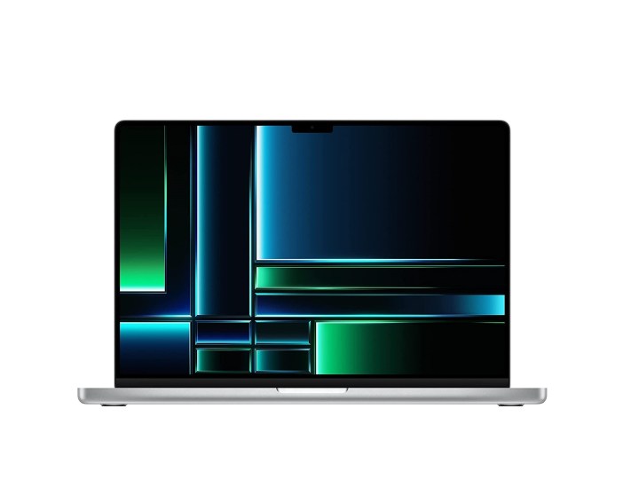 Apple MacBook Pro M2 Max auf weißem Hintergrund.