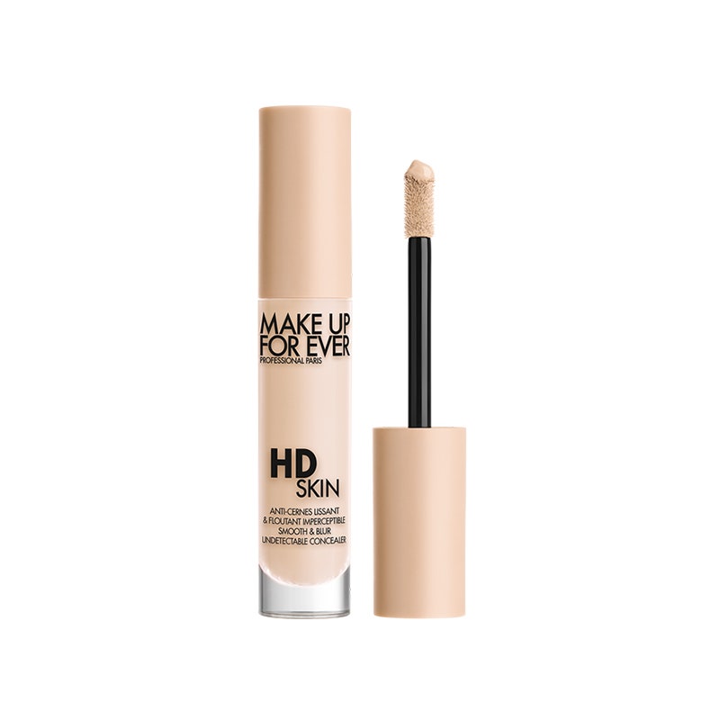 Make Up For Ever HD Skin Concealer: Eine Make-up-Concealer-Tube gefüllt mit Farbton 1.1 N Lace (für helle Hauttöne mit neutralen Untertönen) auf weißem Hintergrund