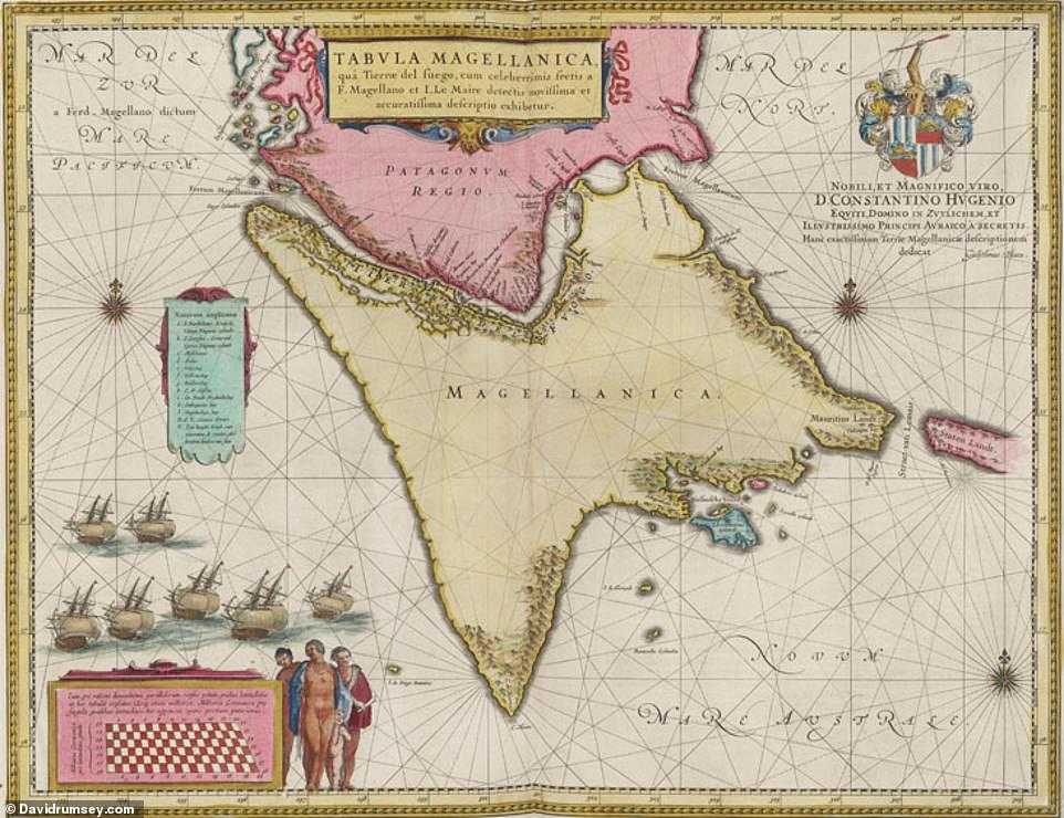 David describes this 1660s map of the southern tip of South America as 'exceptional'. It's the handiwork of cartographer Joan Blaeu