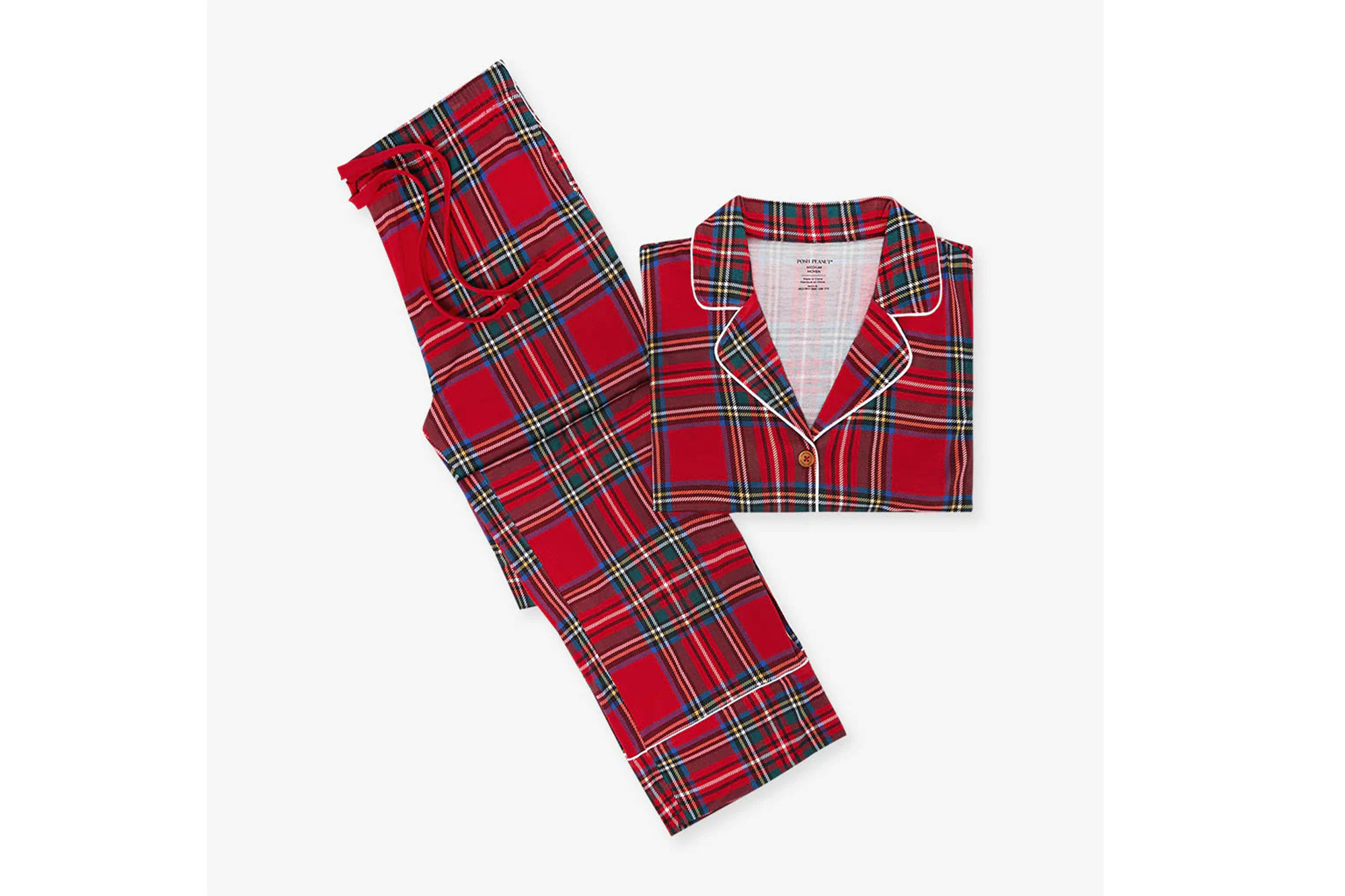 Roter Tartan-Pyjama