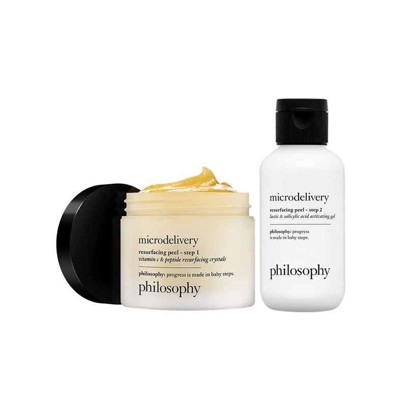 Das Philosophy Microdelivery Resurfacing Peel Kit auf weißem Hintergrund