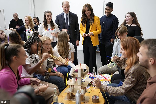 The Prince and Princess of Wales join young people as they participate in a series of workshops which focus on emotions, relationships and community action