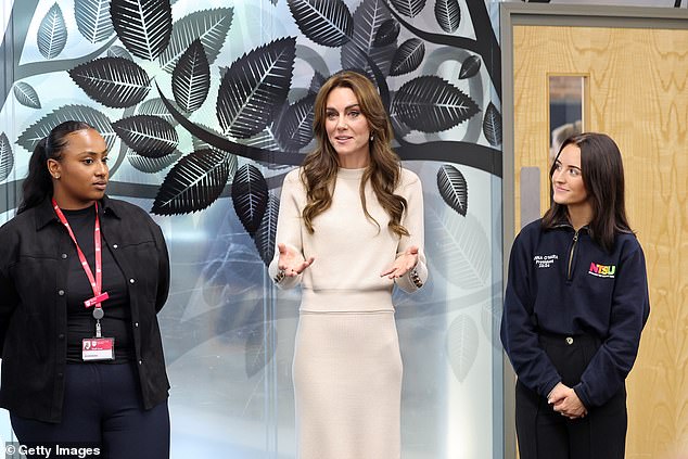 Princess Kate joked that she would love to be a student again as she chatted to other students about their mental health