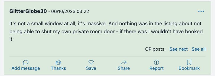 Eine Frau im Aibu von Mumsnet sagt, dass der Airbnb-Gastgeber verlangt, dass Fenster und Tür offen sein müssen