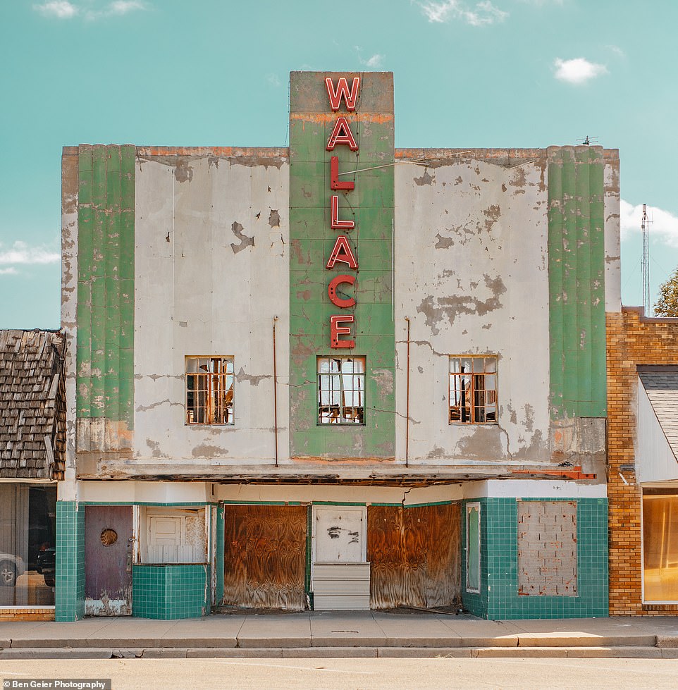 This colourful shot shows Wallace Theatre, located in the small city of Muleshoe in Texas. It's from Ben's 'Abandoned Theatre' photo series
