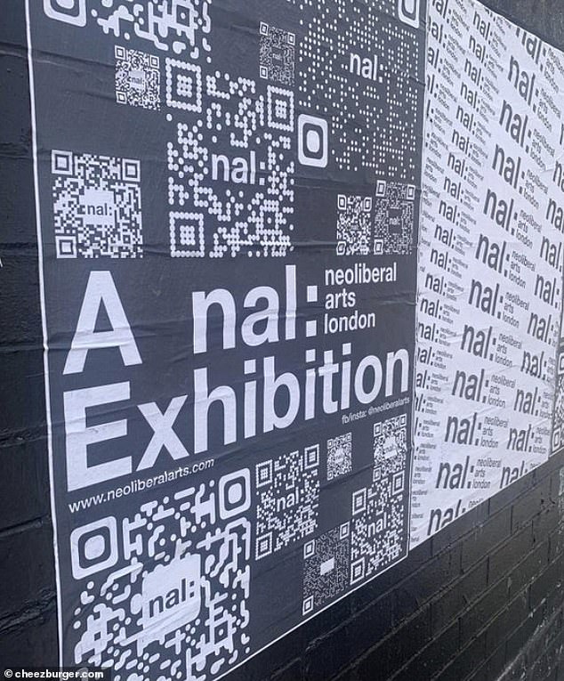 NAL: Während das Akronym des Plakats für die Ausstellung „Neoliberal Arts“ in London zu einem umständlichen Werbeplakat führte