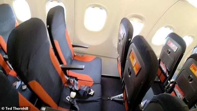 The easyJet A319 legroom was satisfactory, writes Ted, along with the tray table size