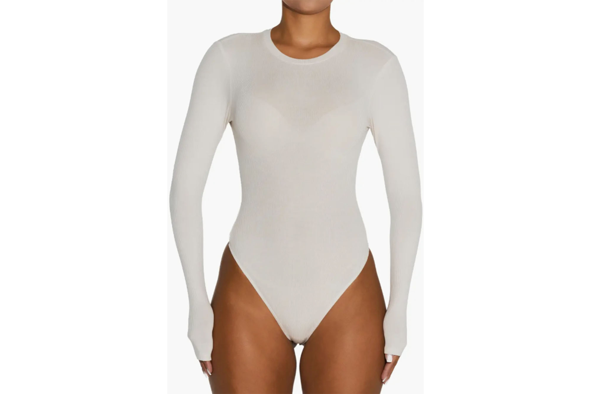 Langärmliger, gerippter Bodysuit „Energy“ von Naked Garderobe