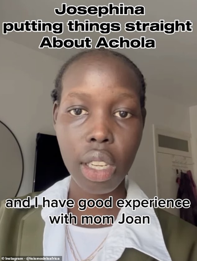 Josephina gehörte zu den Models, die Videos online teilten, in denen sie die Agentin Joan Okorodud verteidigten