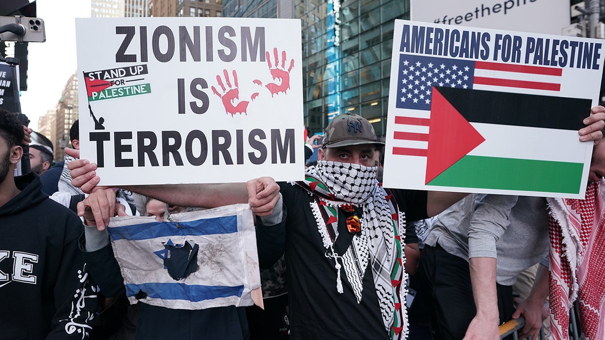 Pro-Palästina-Proteste am Times Square