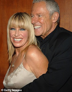 Somers and husband Alan, now 87, in 2005, several years after her cancer resurfaced