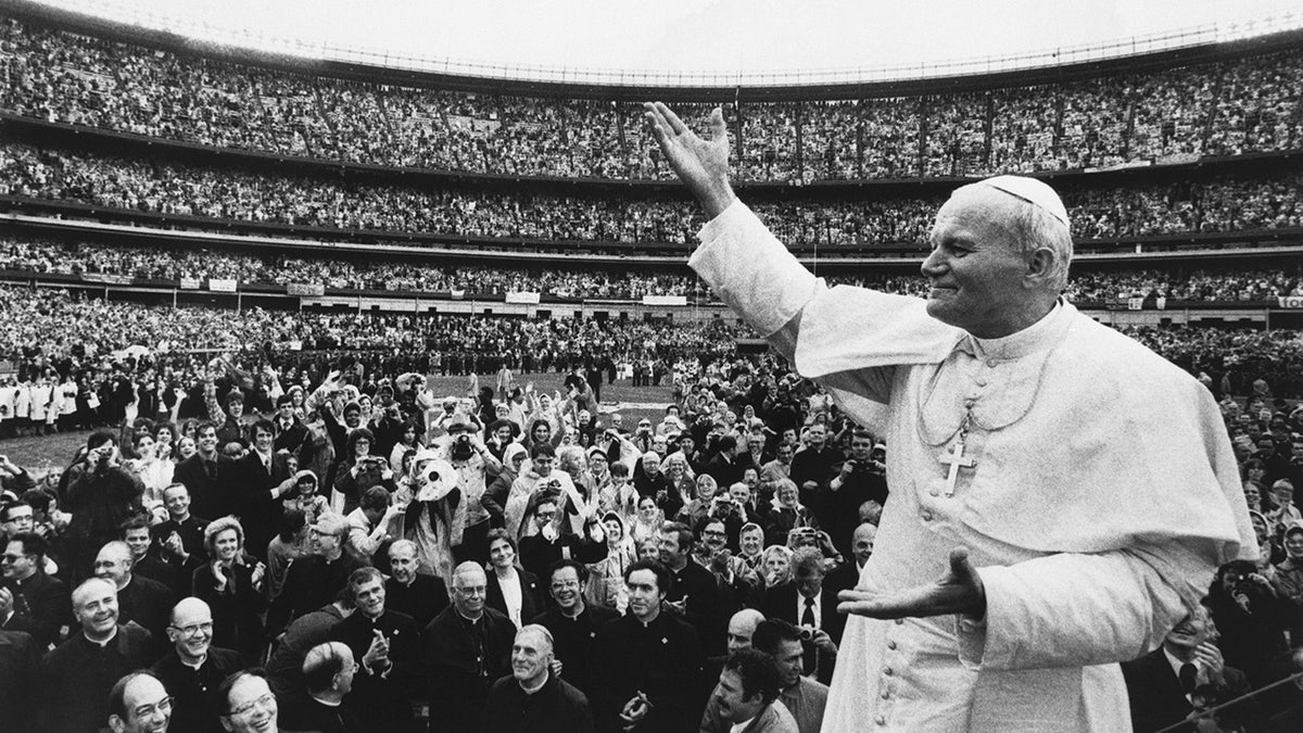 Messe im Shea-Stadion von Papst Johannes Paul II