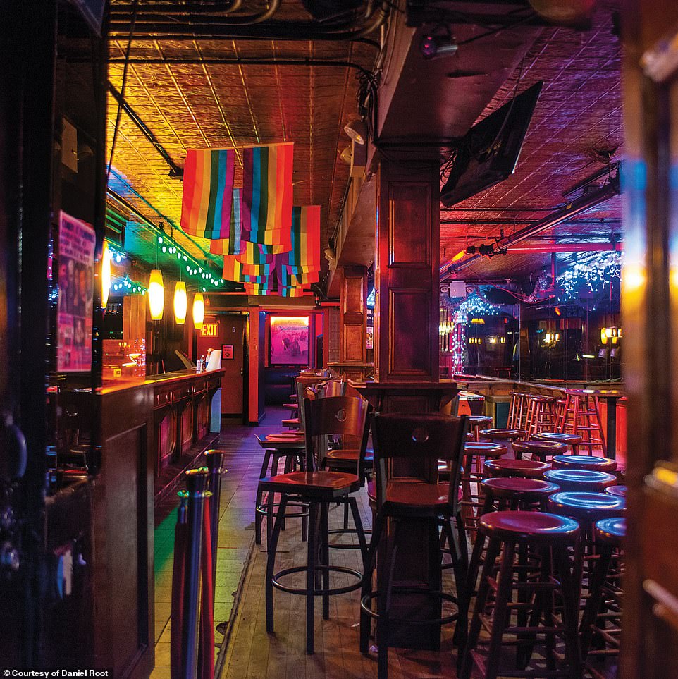 THE STONEWALL INN: This iconic bar in Greenwich Village was the site of an infamous 1969 riot between patrons and police that many now believe to be the event that first drew national attention to the gay rights movement. However, Root's portrait at dawn makes the place look like an oasis of calm