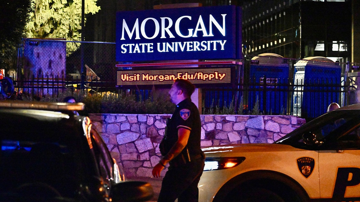 Polizeiszene der Morgan State University
