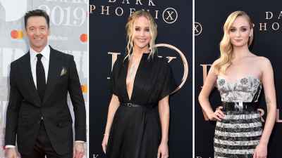 X-Men ab und zu Hugh Jackman, Jennifer Lawrence, Sophie Turner