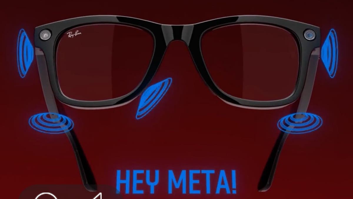 Grafik der Meta Ray-Ban-Brille.