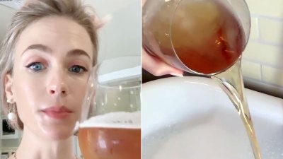 Warum January Jones Bier in ihre Badewanne gießt